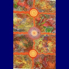 Aboriginal Art Canvas - David Hume-Size:56x85cm - H